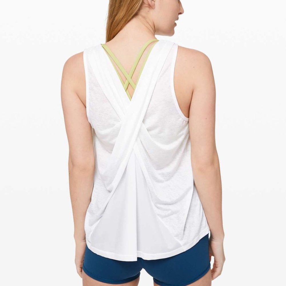 NWT Lululemon Soul Stride Tank - White